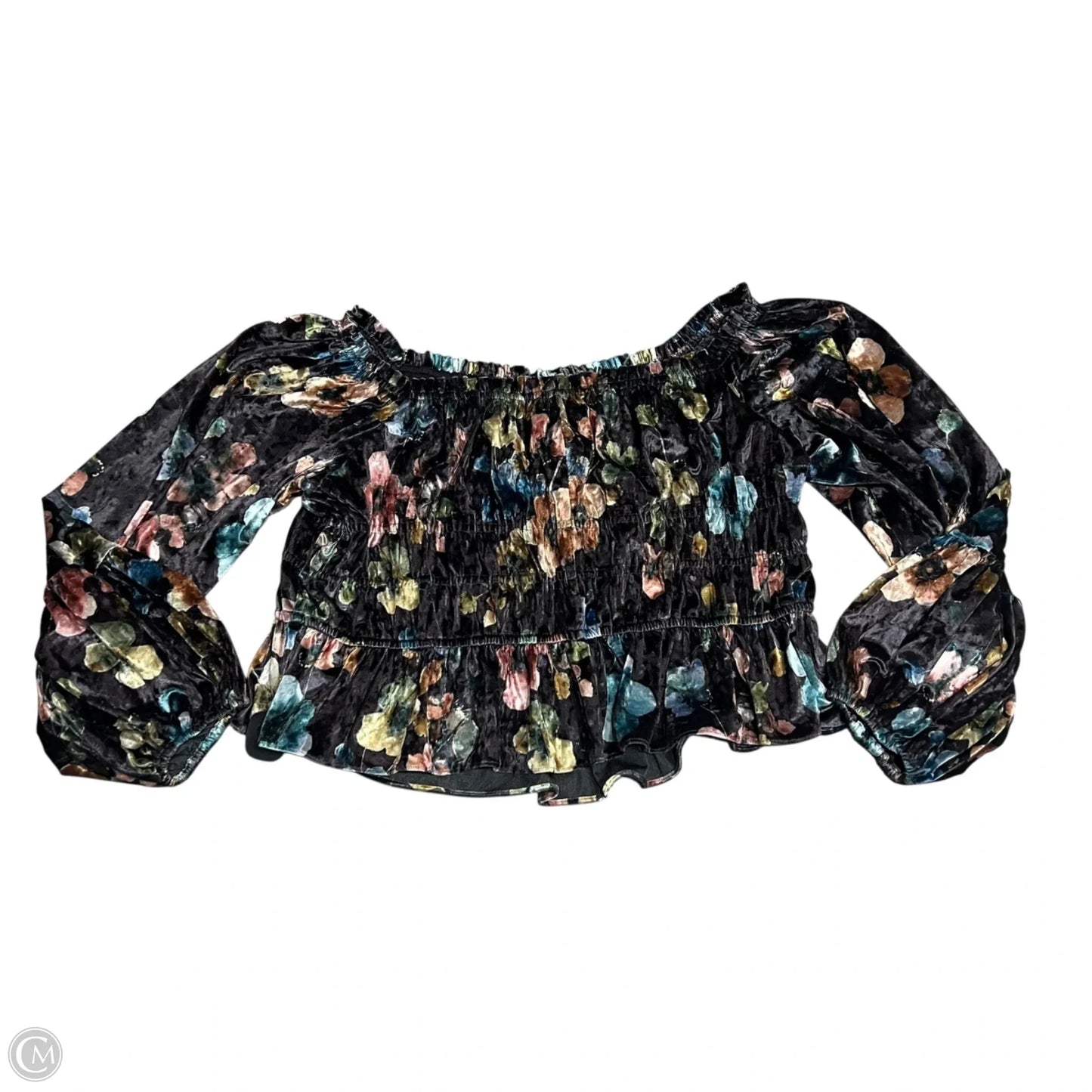 Top Long Sleeve By Hutch In Blue & Grey, Size: 3x