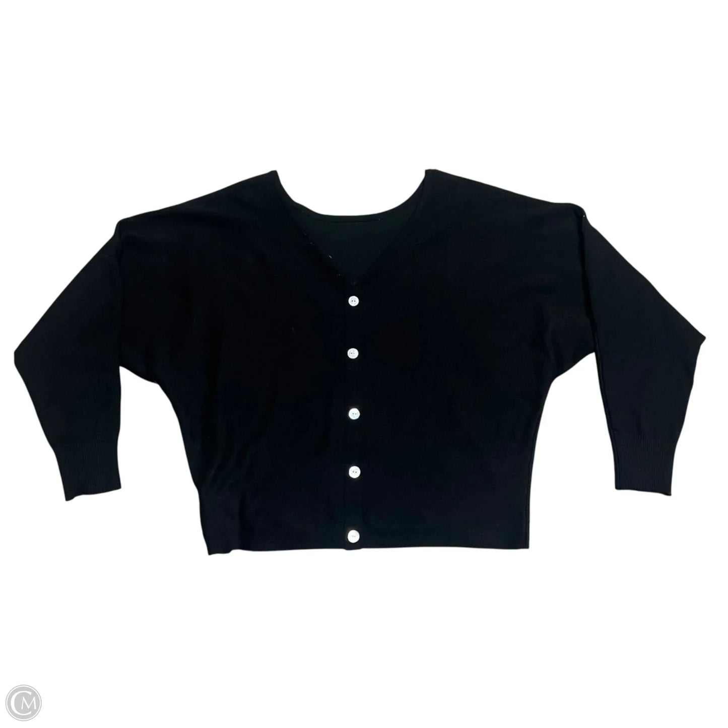 Sweatshirt Hoodie By Chicos In Black, Size: L