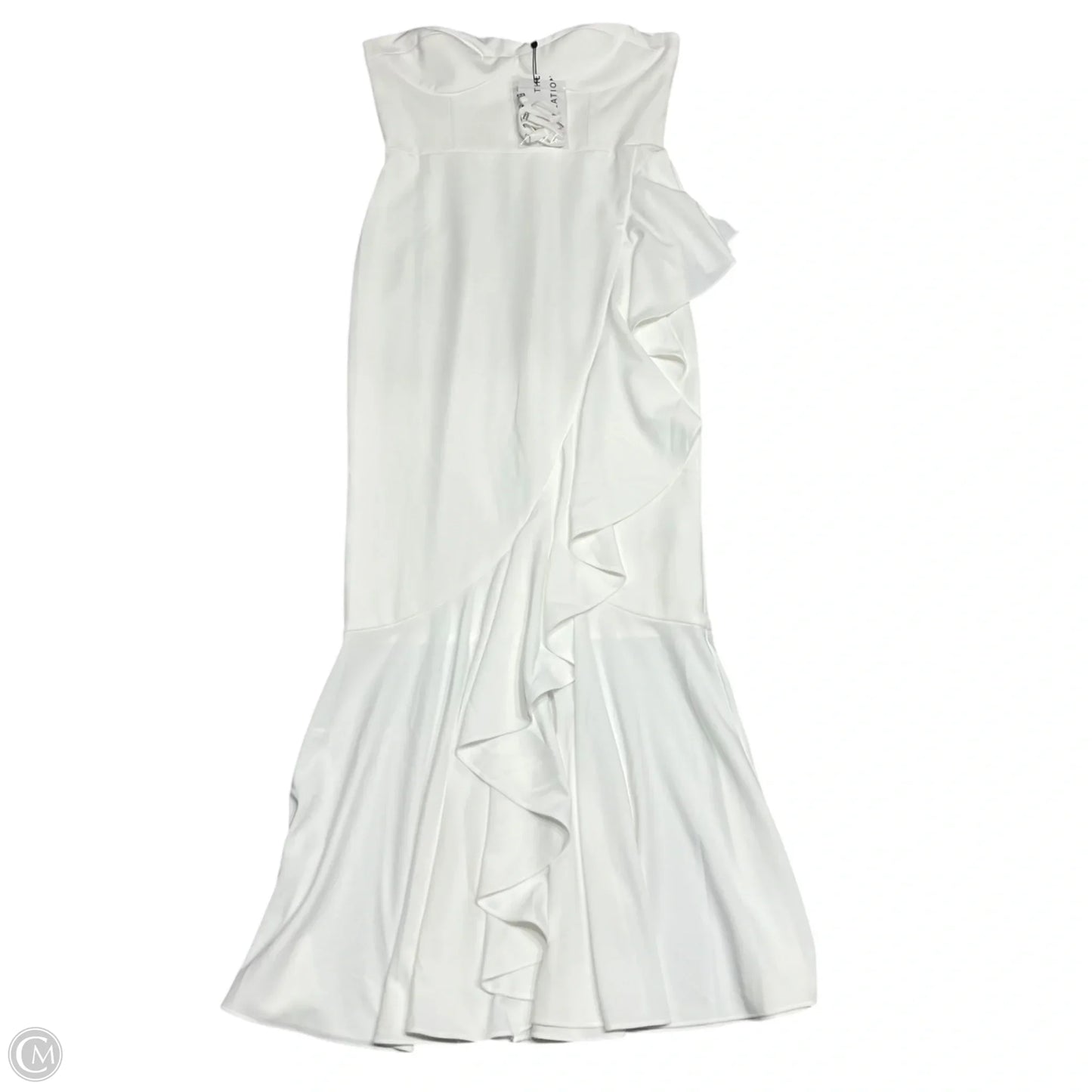 Dress Party Long By Dress The Population In Cream, Size: Xl