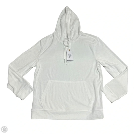Sweatshirt Hoodie By Vintage Summer  In White, Size: M