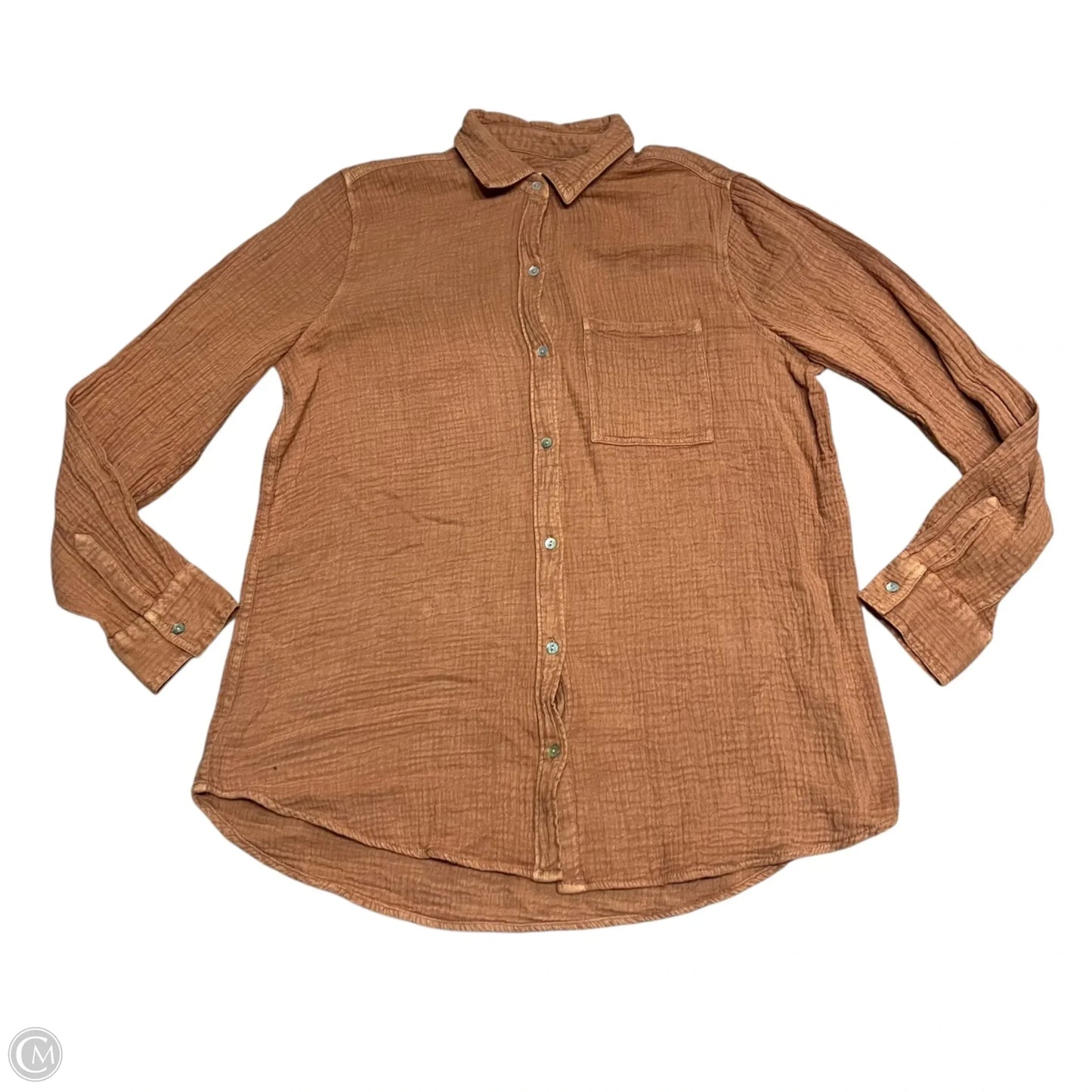 Top Long Sleeve By Lola River In Orange, Size: L