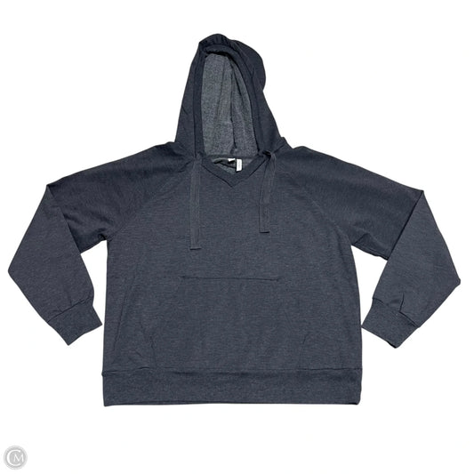 Athletic Sweatshirt Hoodie By Zella In Grey, Size: L