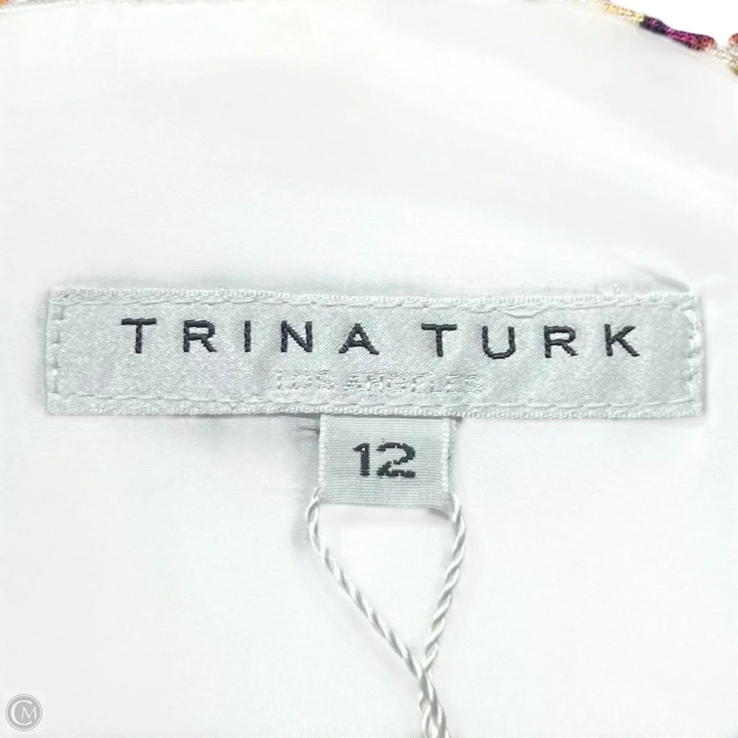 Dress Casual Midi By Trina Turk In Red & White, Size: L