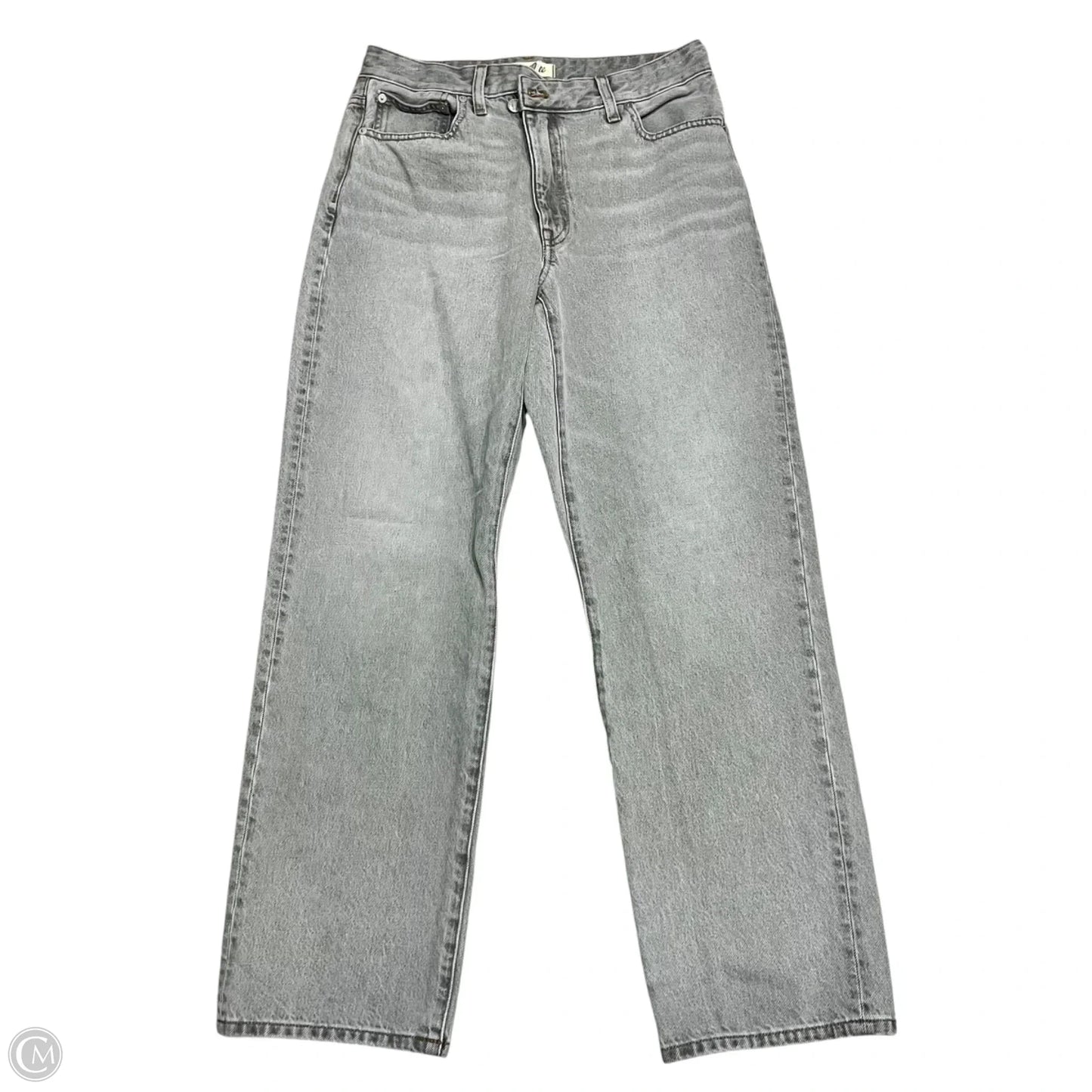 Jeans Straight By Madewell In Grey Denim, Size: 4