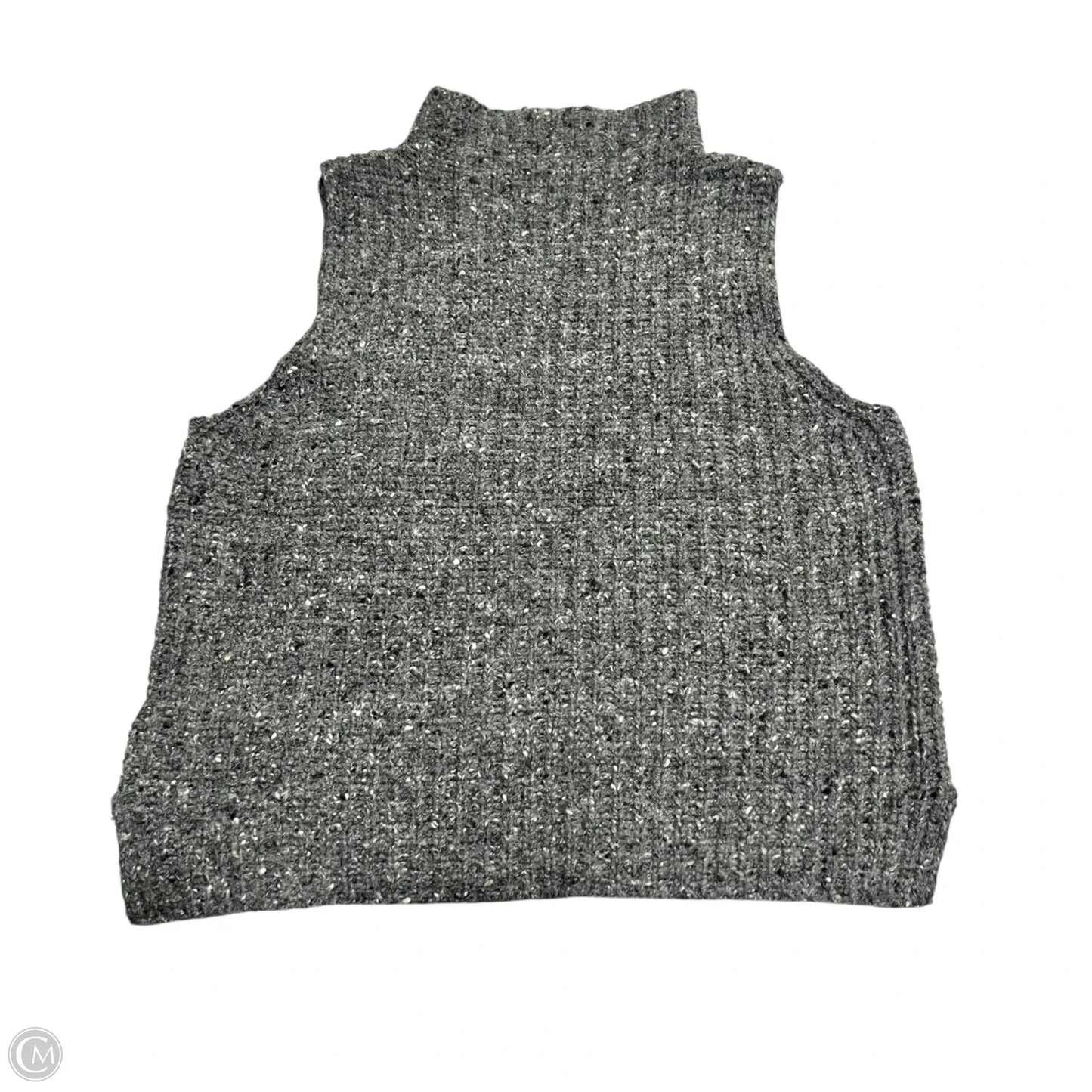 Sweater Short Sleeve By Madewell In Grey, Size: S