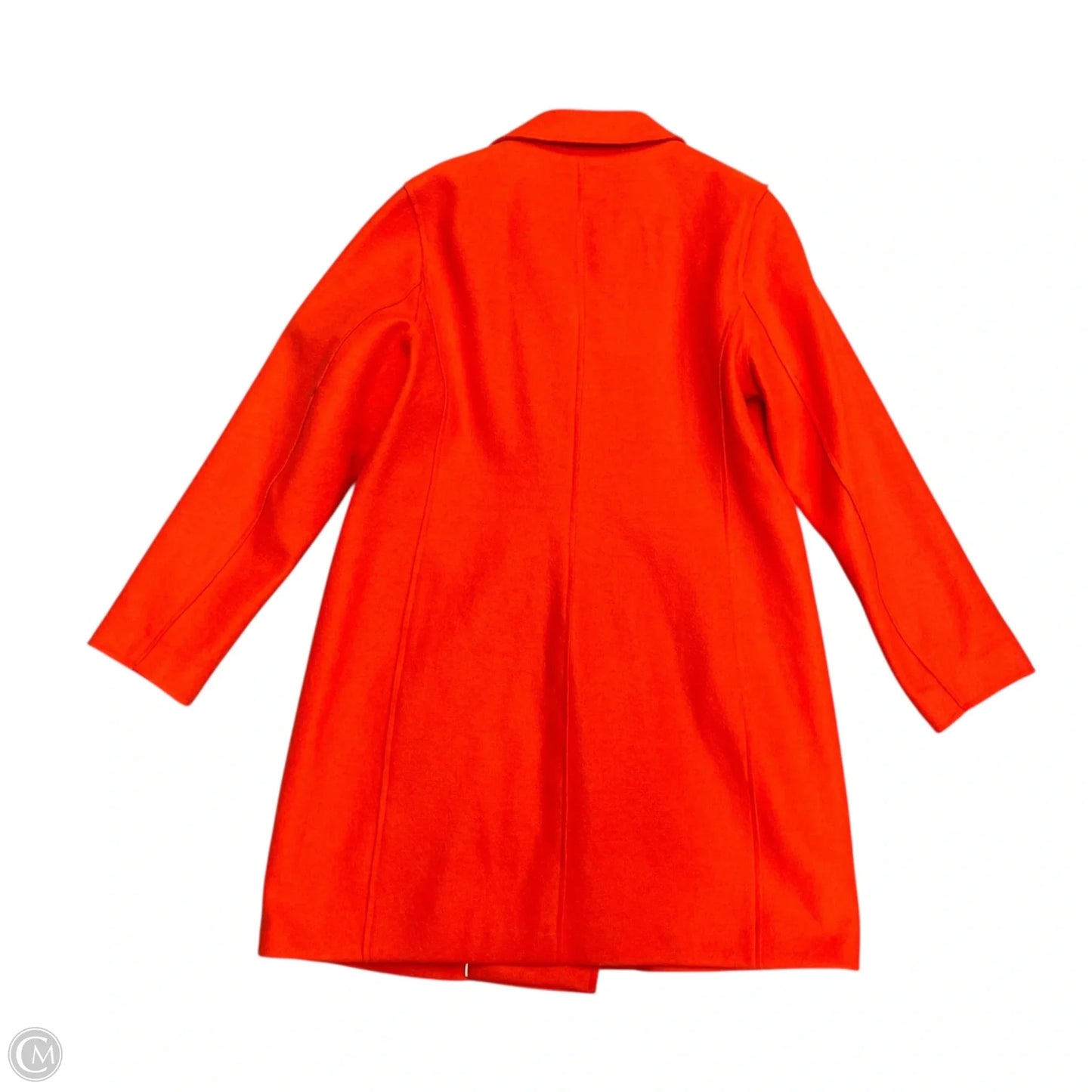 Coat Peacoat By Bcbgmaxazria In Orange, Size: L