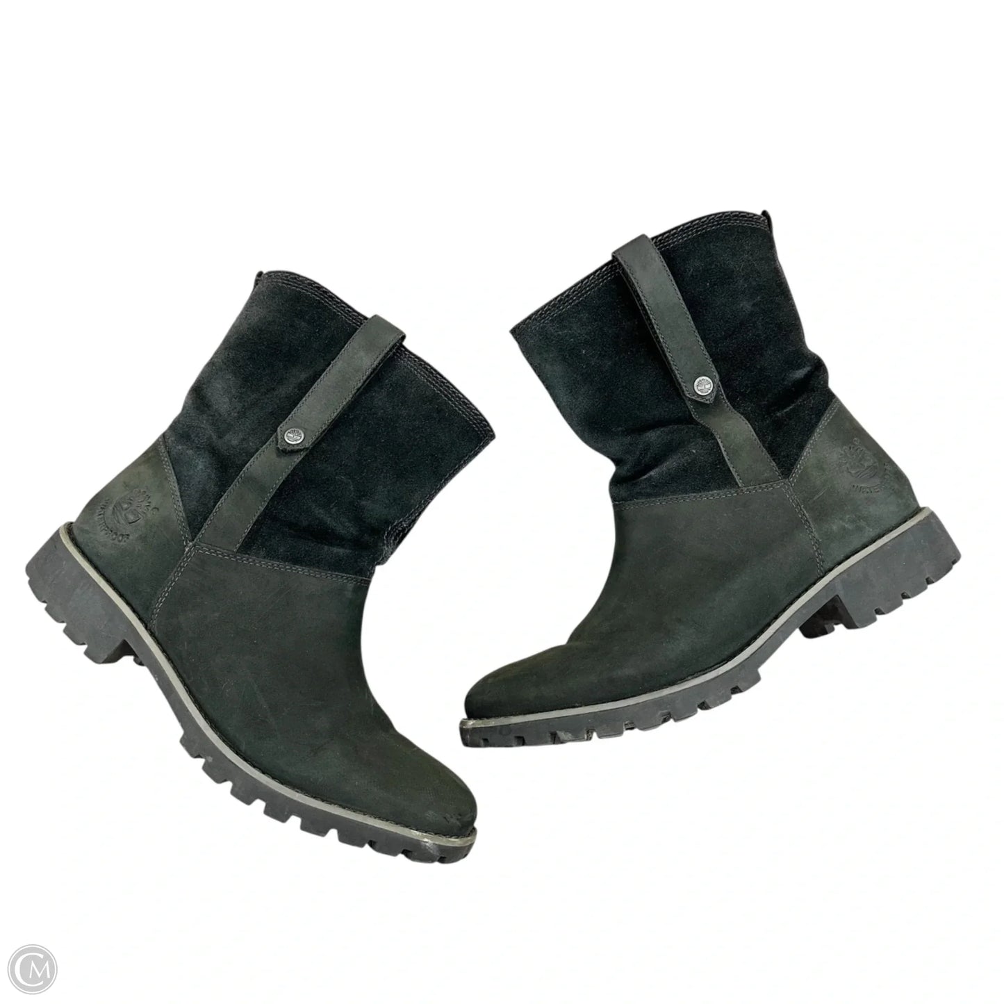 Boots Ankle Heels By Timberland In Grey, Size: 8