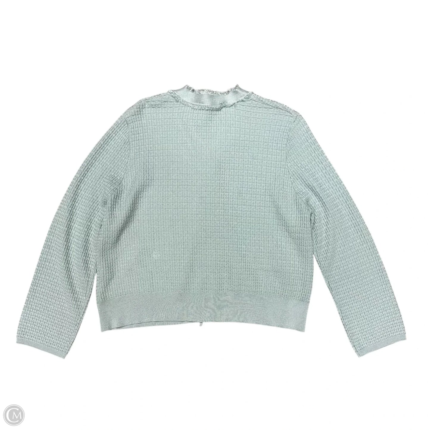 Sweater Cardigan By Adrianna Papell In Blue, Size: L