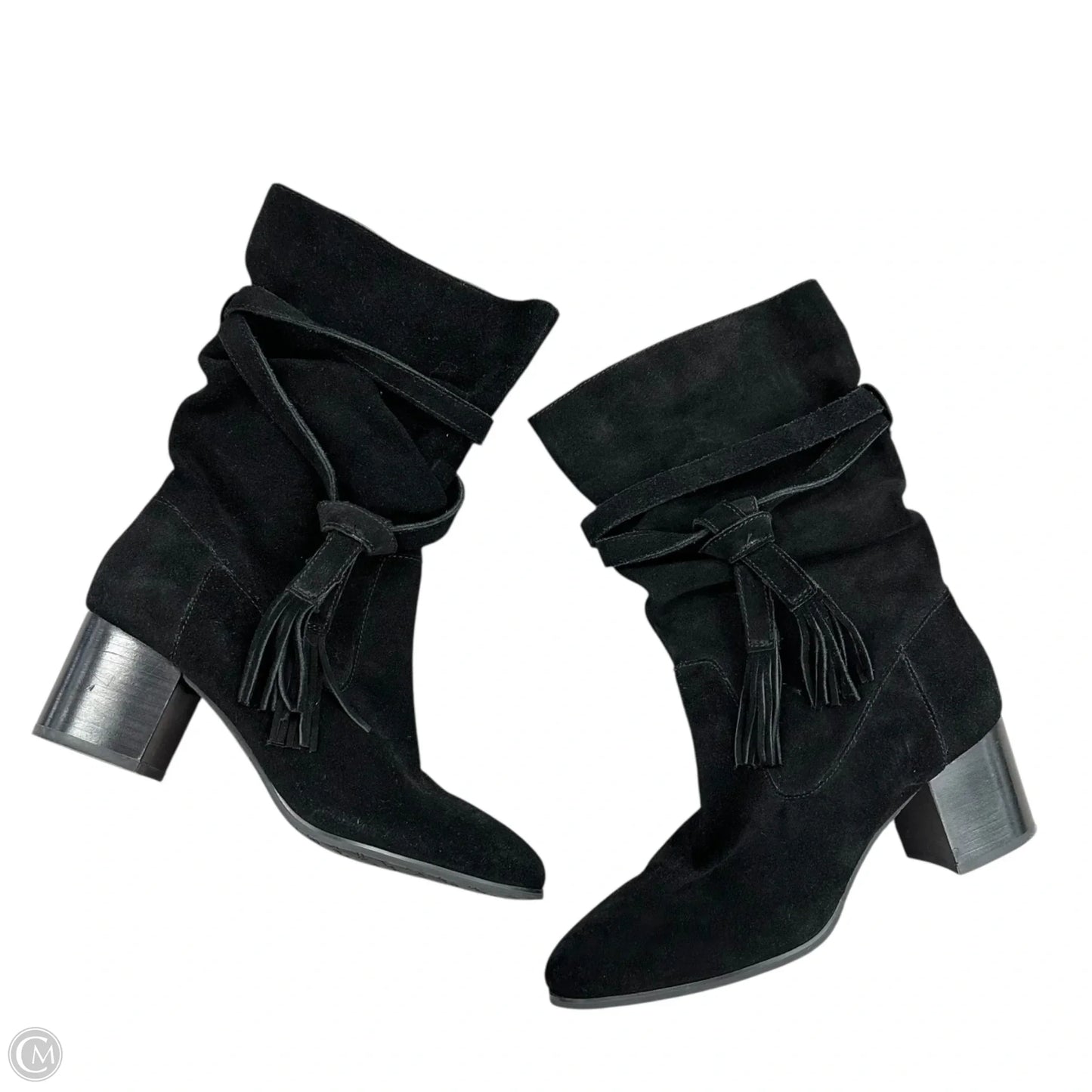 Boots Ankle Heels By Tahari In Black, Size: 10