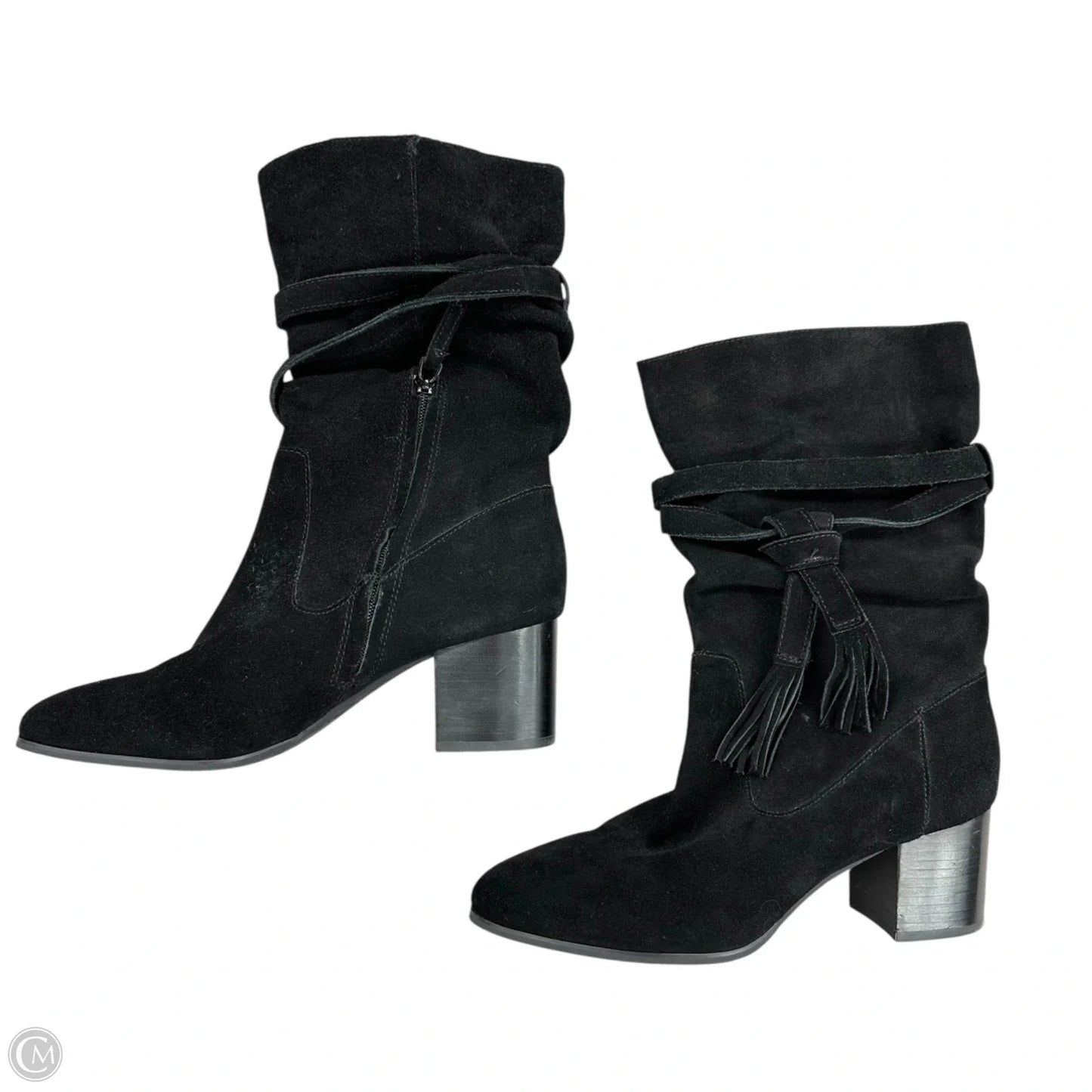 Boots Ankle Heels By Tahari In Black, Size: 10