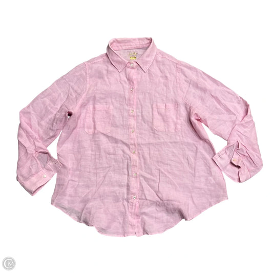 Top Long Sleeve Designer By Lilly Pulitzer In Pink, Size: Xxl