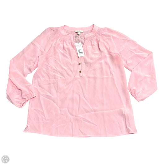 Top Long Sleeve Designer By Lilly Pulitzer In Peach, Size: L