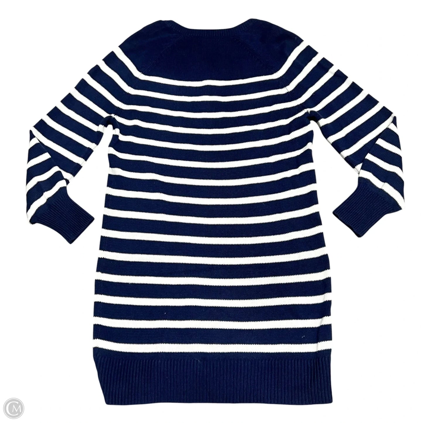 Dress Sweater By Sonoma In Blue & White, Size: S