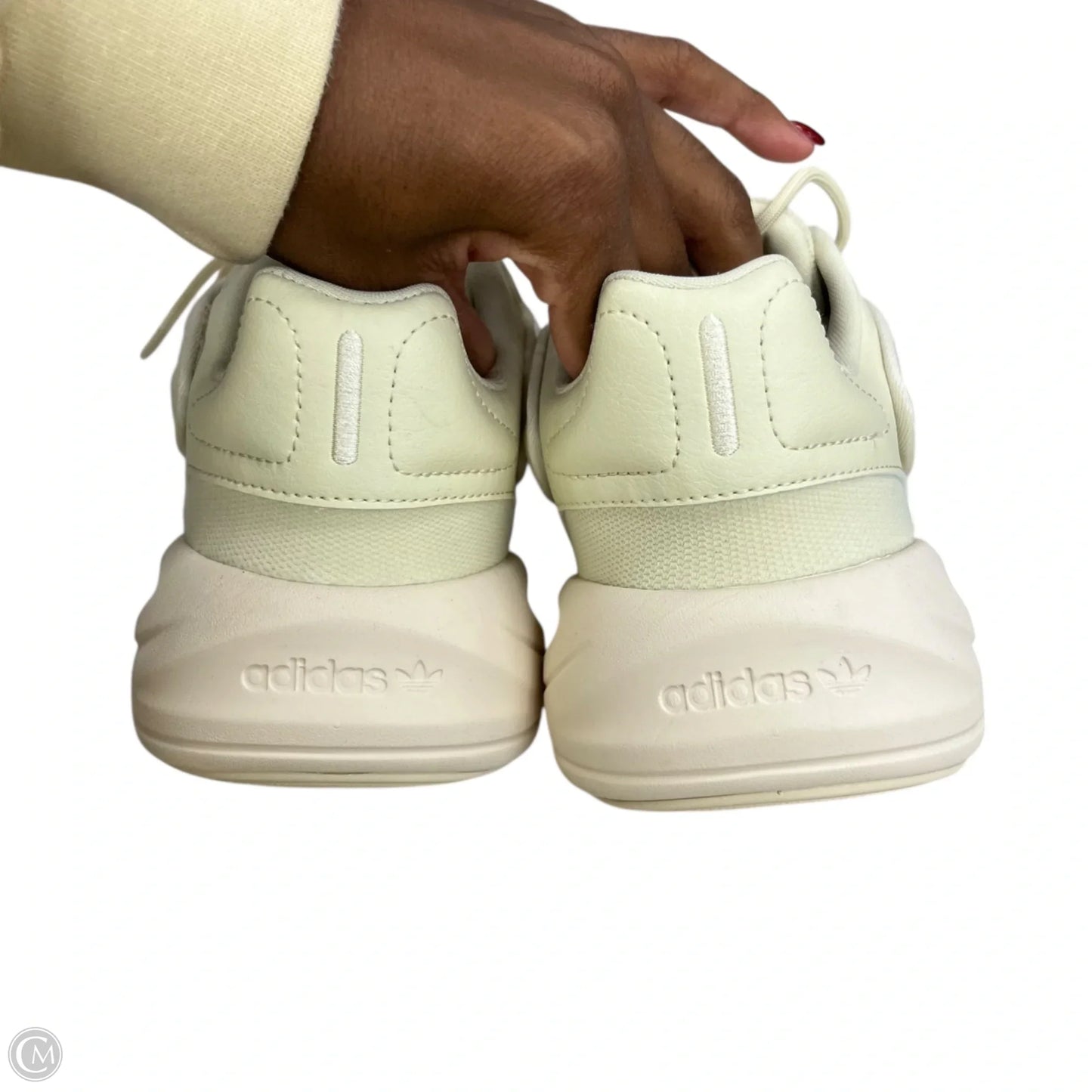 Shoes Sneakers By Adidas In Cream, Size: 8