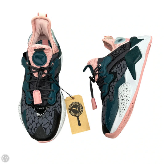 Shoes Sneakers By Puma In Green & Pink, Size: 7