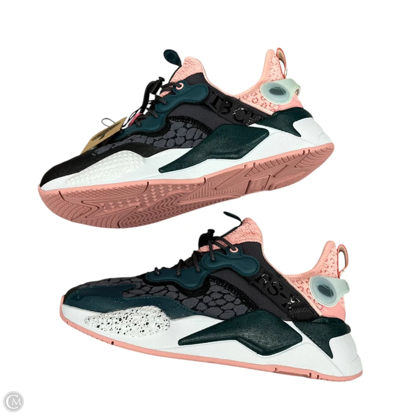 Shoes Sneakers By Puma In Green & Pink, Size: 7