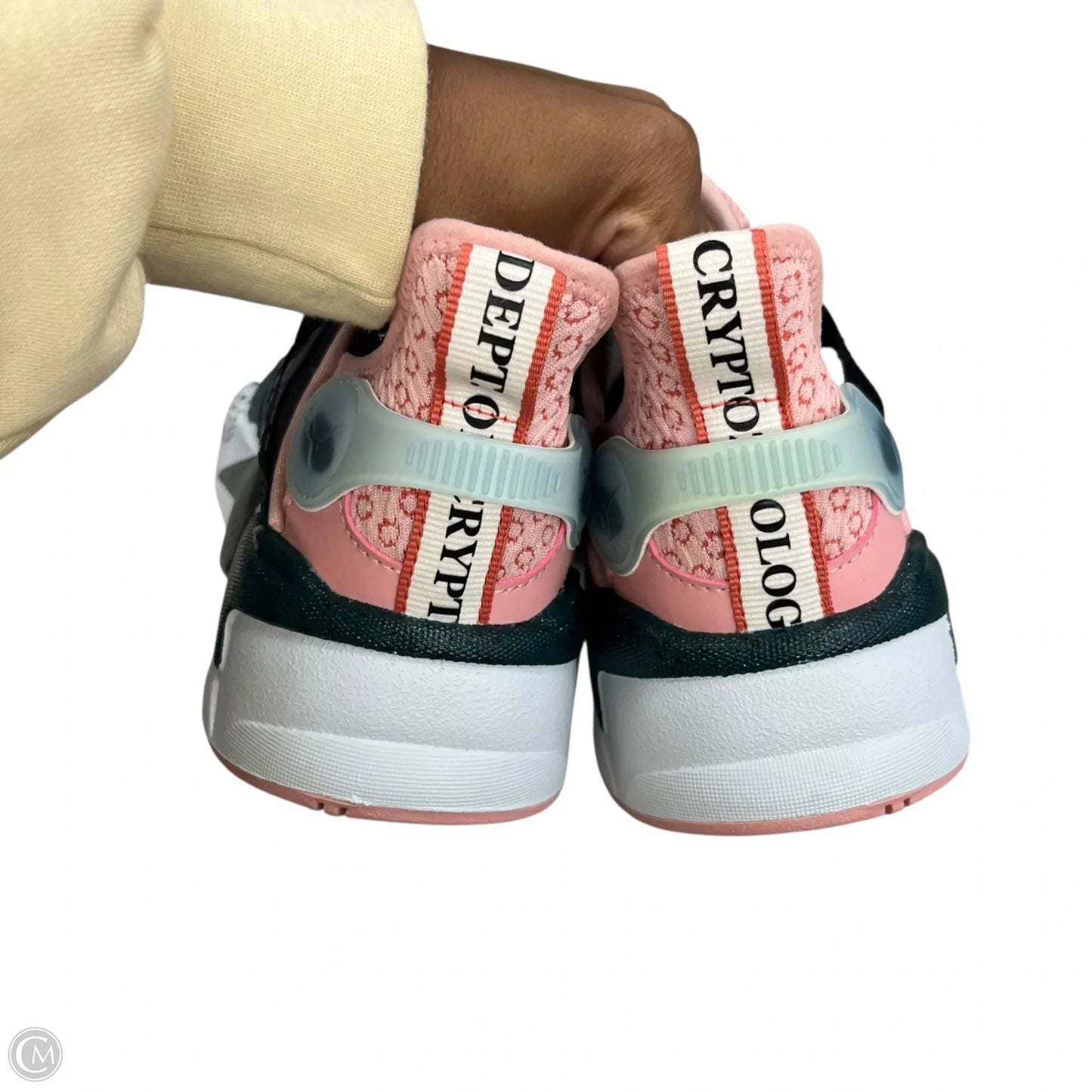 Shoes Sneakers By Puma In Green & Pink, Size: 7