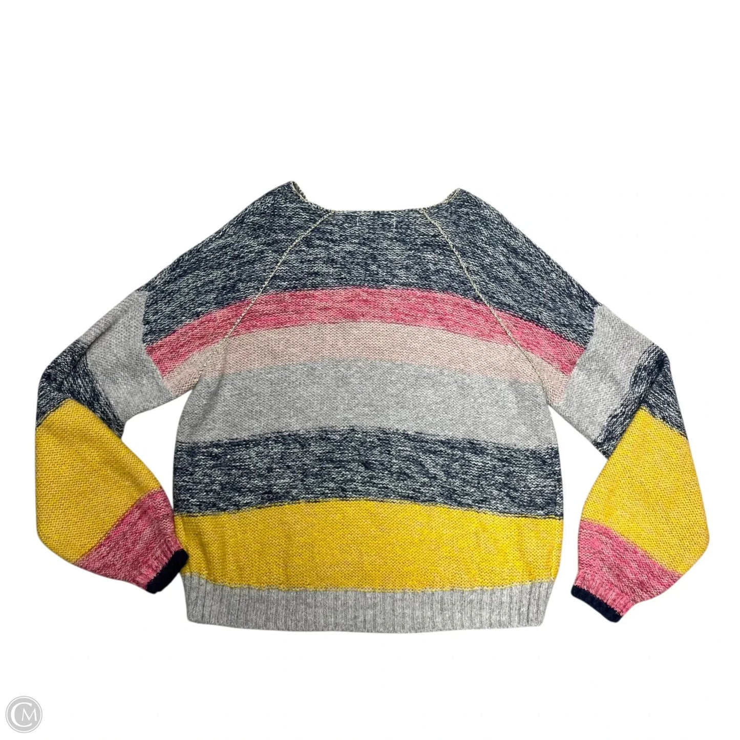 Sweater By Anthropologie In Grey & Pink, Size: S