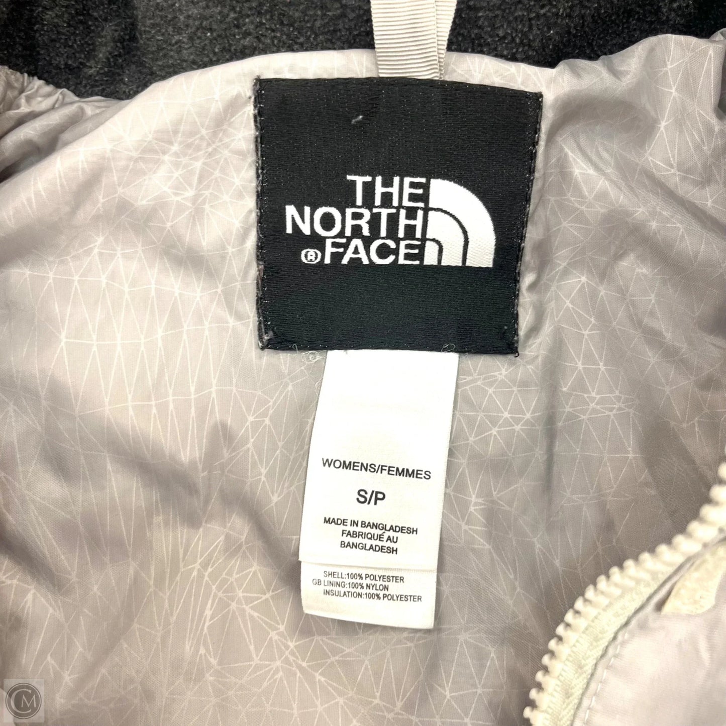 Coat Parka By The North Face In Blue & Cream, Size: S