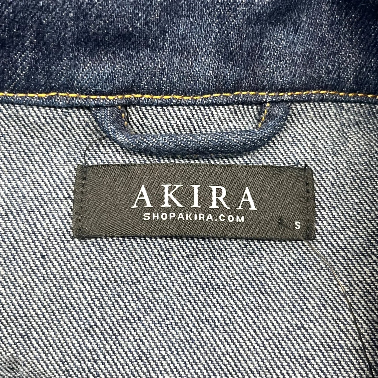 Jacket Denim By Akira In Blue Denim, Size: S