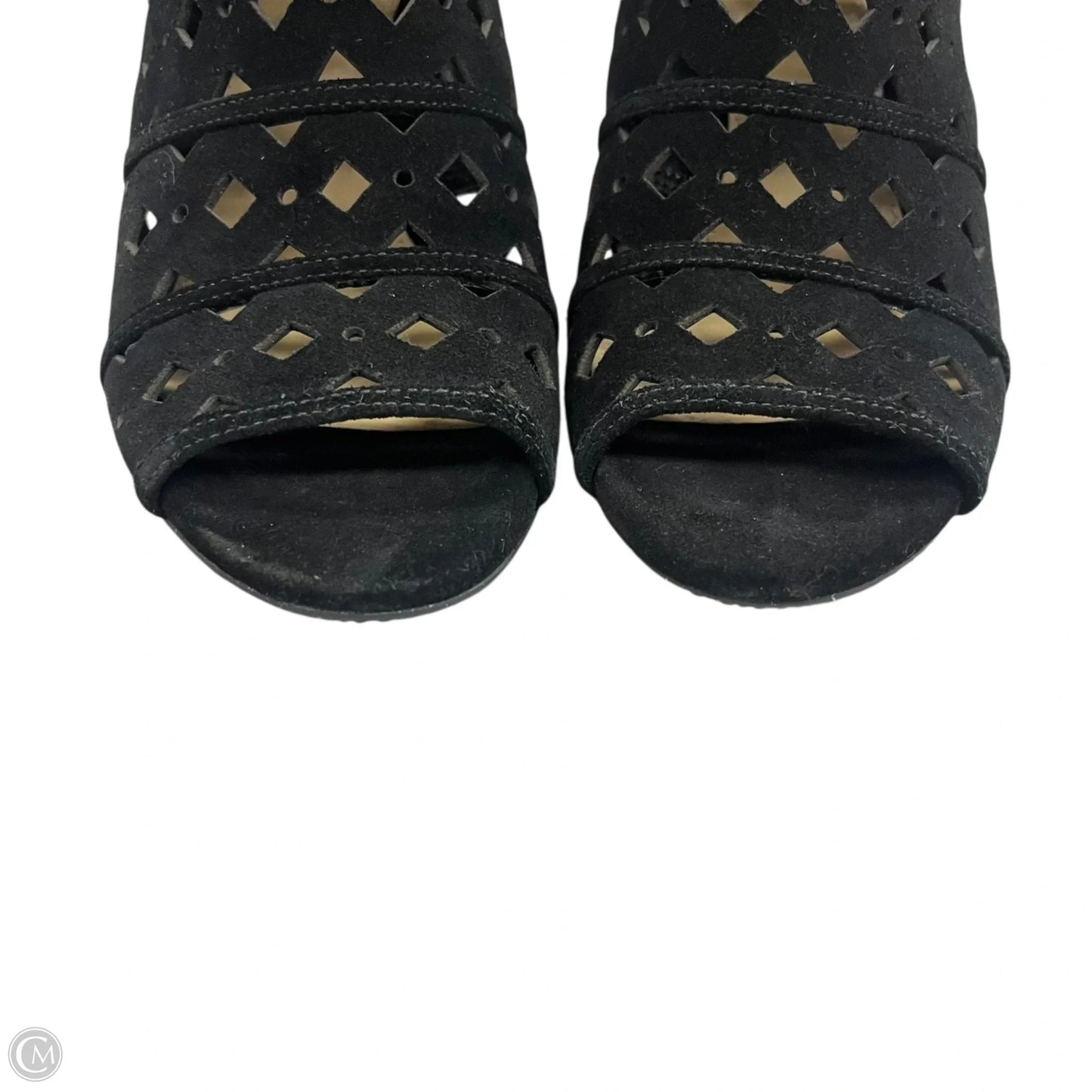 Sandals Heels Wedge By Michael By Michael Kors In Black, Size: 7