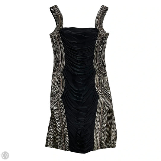 Dress Party Short By Mignon In Black & Gold, Size: S