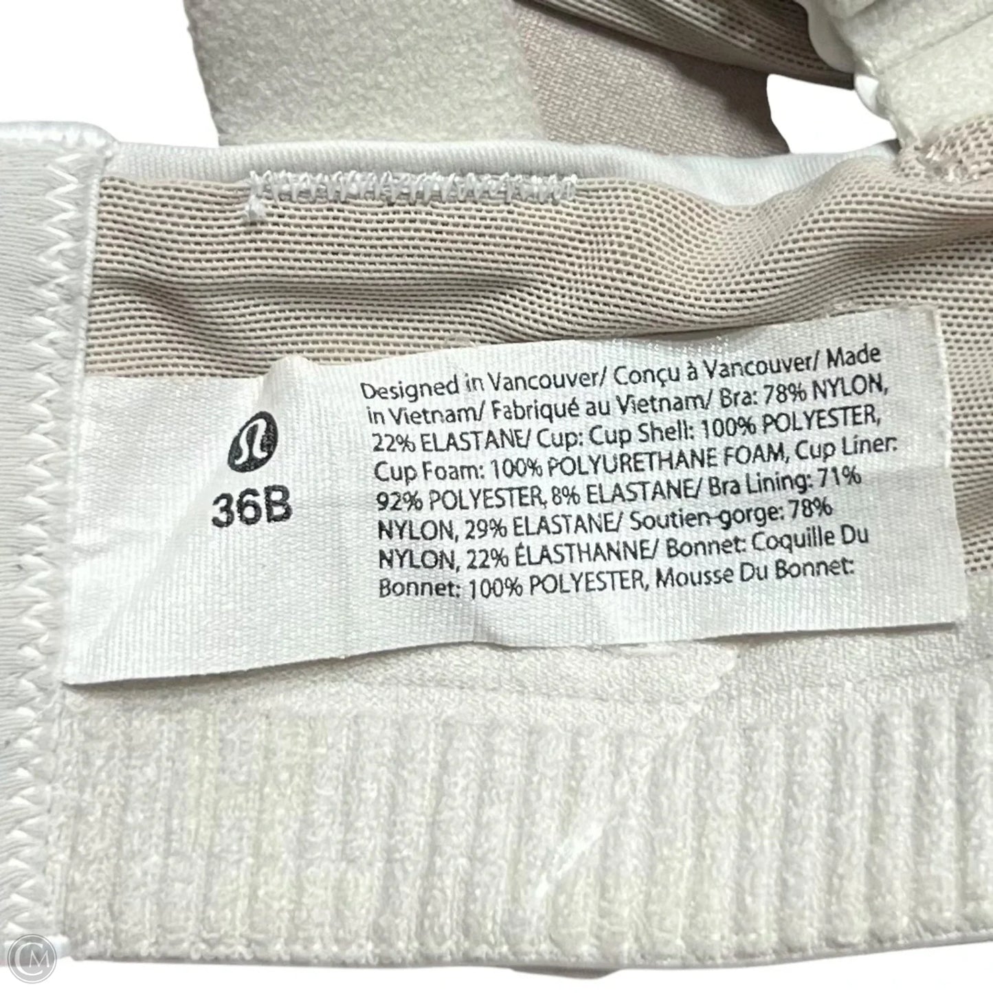 Athletic Bra By Lululemon In Cream