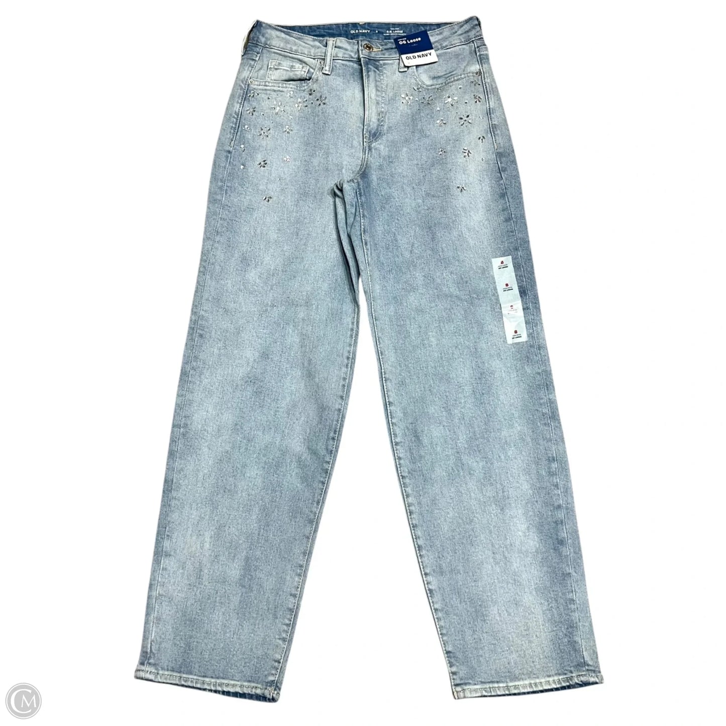 Jeans Wide Leg By Old Navy In Blue Denim, Size: 8