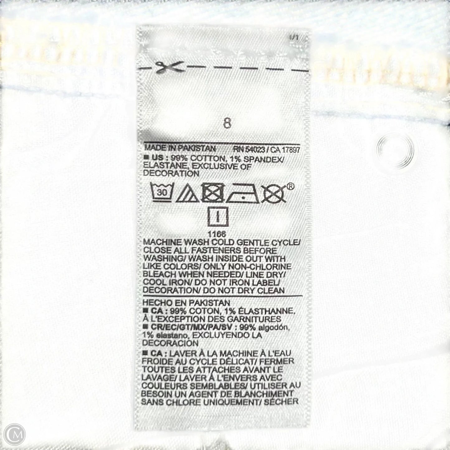 Jeans Wide Leg By Old Navy In Blue Denim, Size: 8