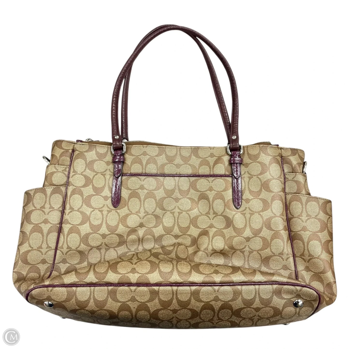 Tote Designer By Coach, Size: Medium