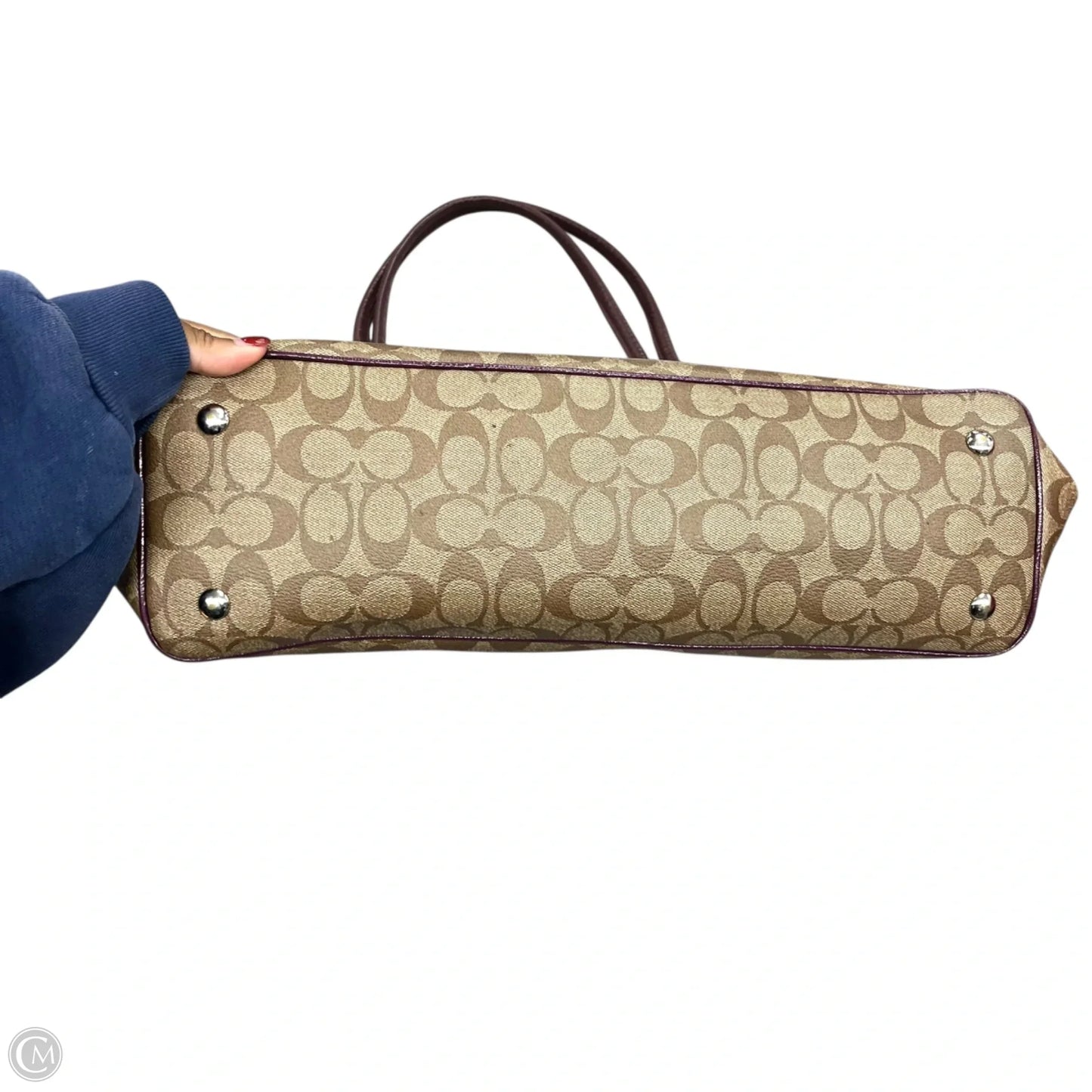 Tote Designer By Coach, Size: Medium