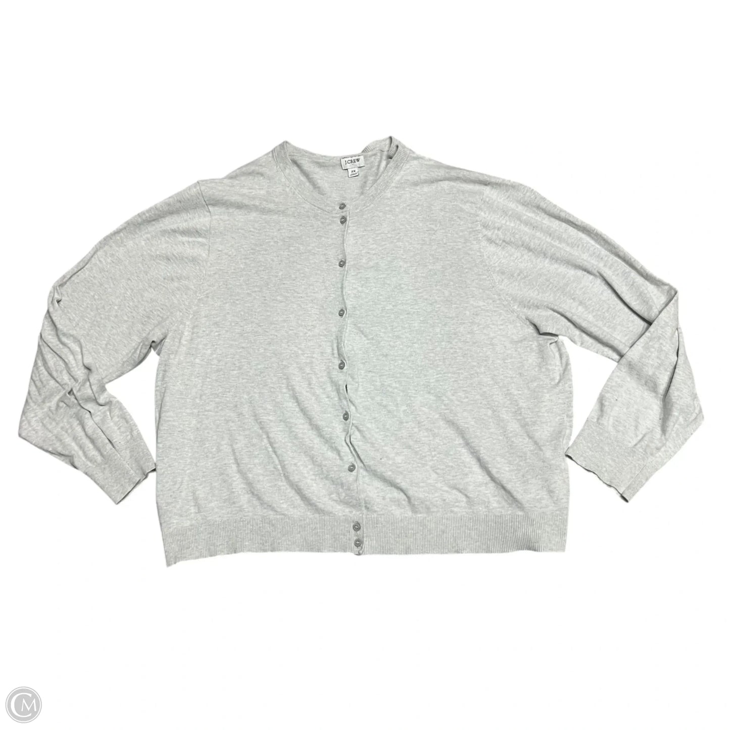 Sweater Cardigan By J. Crew In Grey, Size: 2x