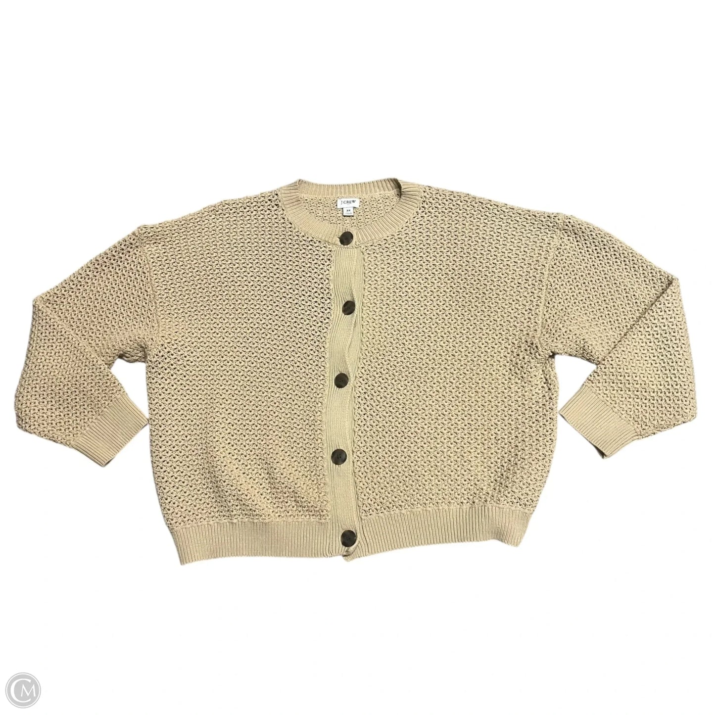 Sweater Cardigan By J. Crew In Tan, Size: 3x