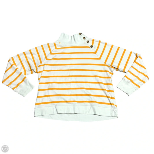 Sweater By J. Crew In Cream & Yellow, Size: Xl
