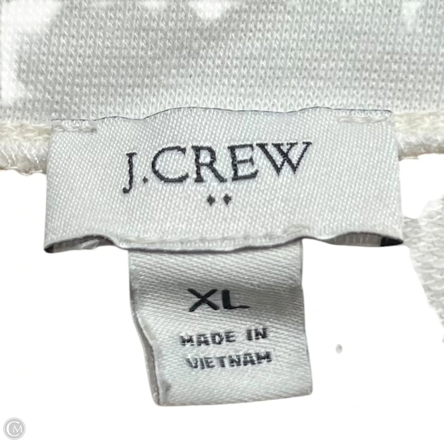 Sweater By J. Crew In Cream & Yellow, Size: Xl