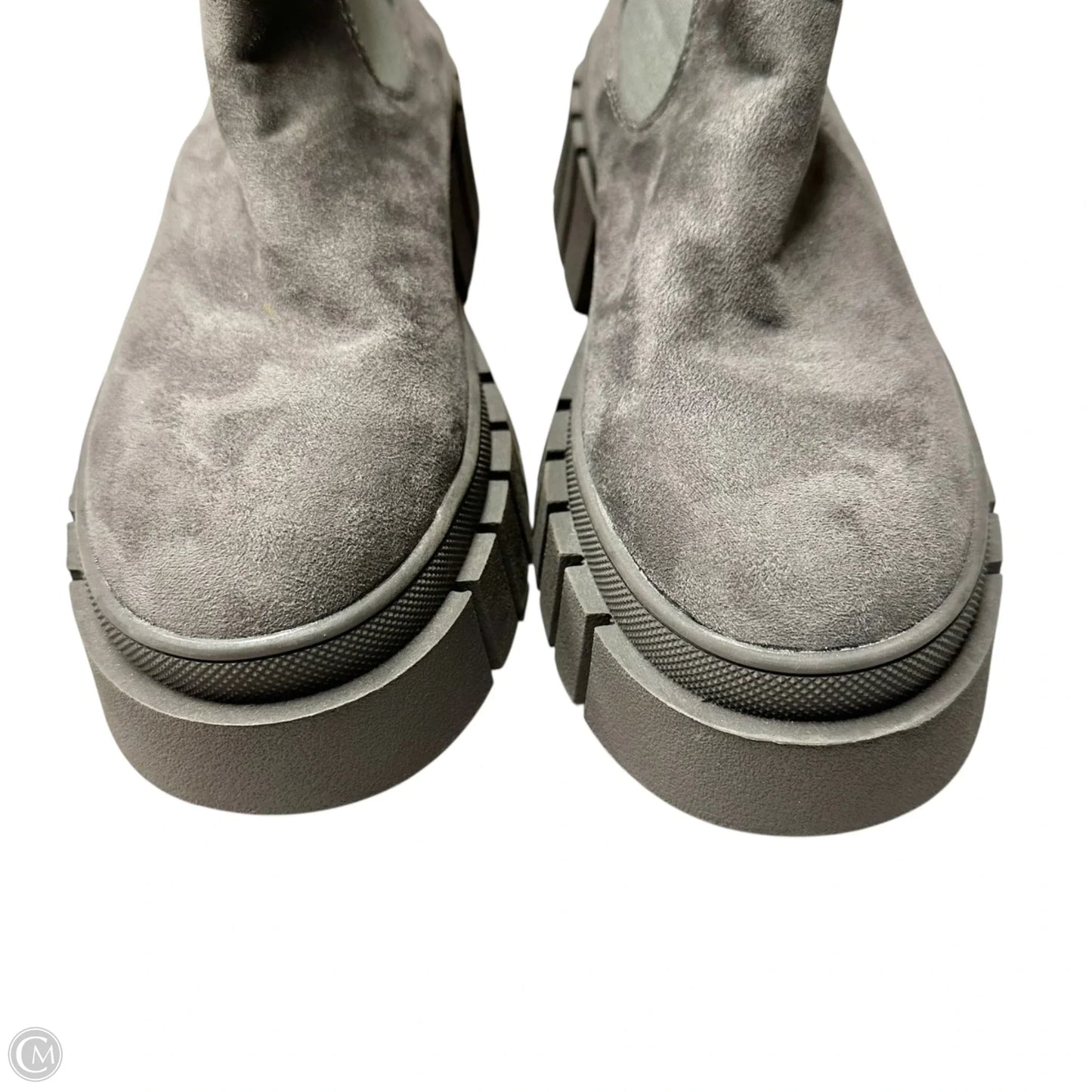 Boots Ankle Heels By Redtop In Grey, Size: 8