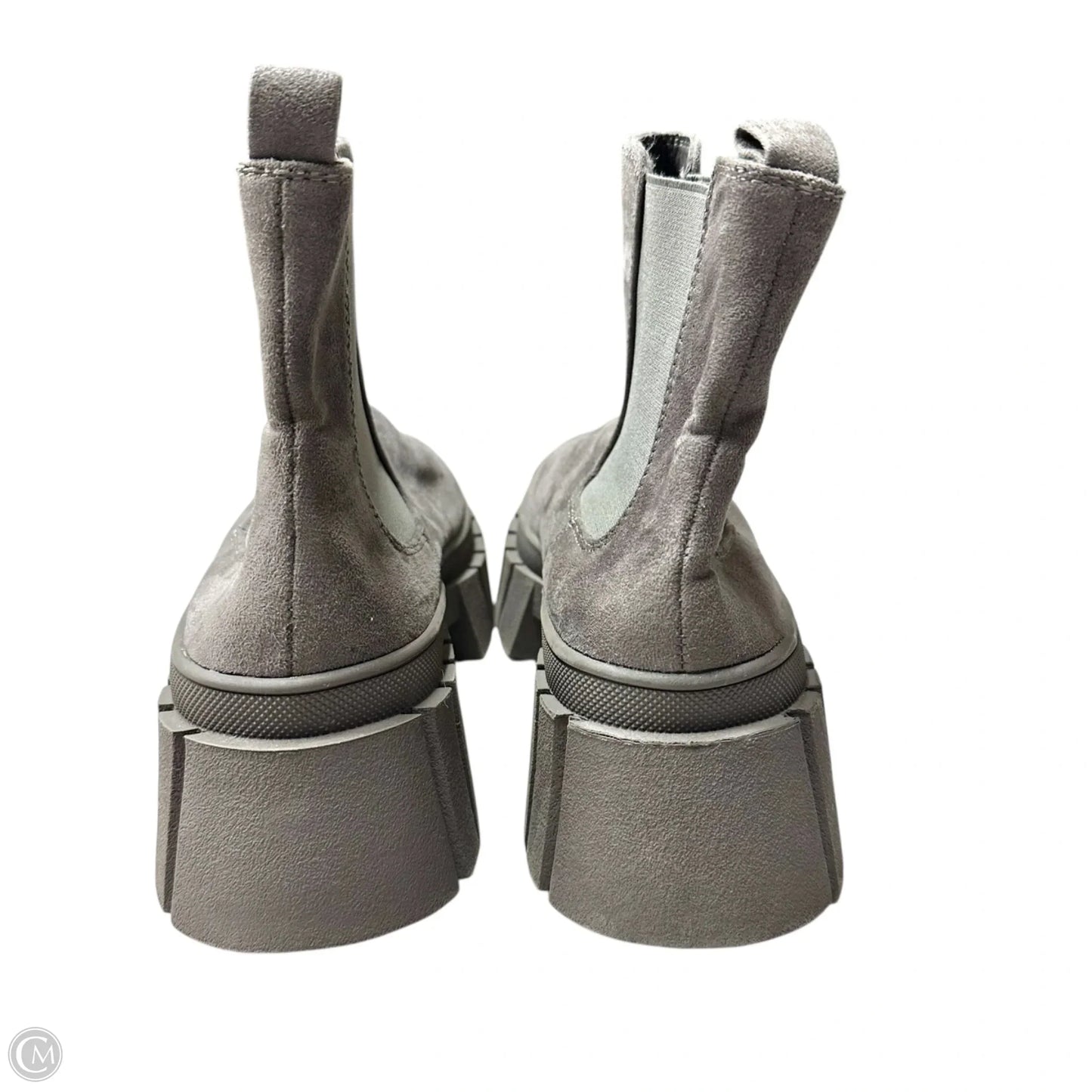 Boots Ankle Heels By Redtop In Grey, Size: 8