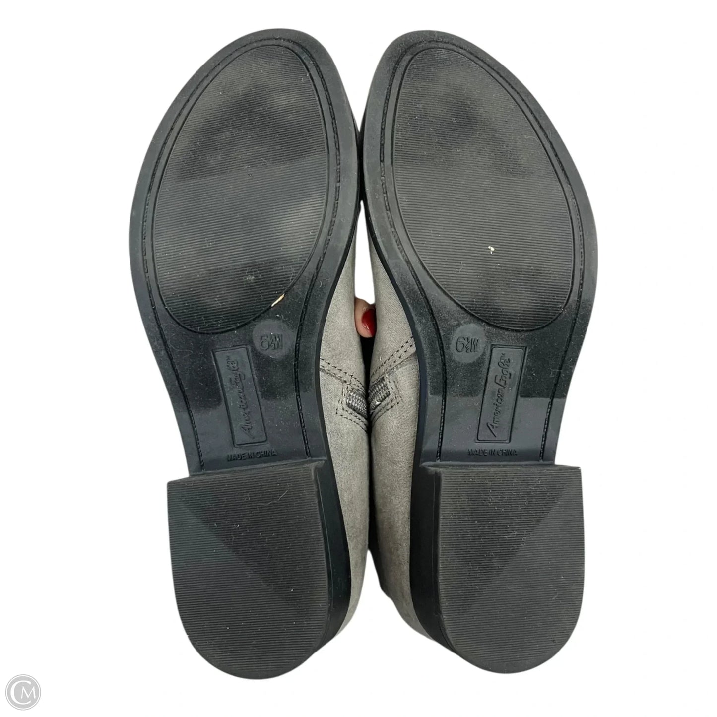 Boots Knee Heels By American Eagle In Grey, Size: 6.5