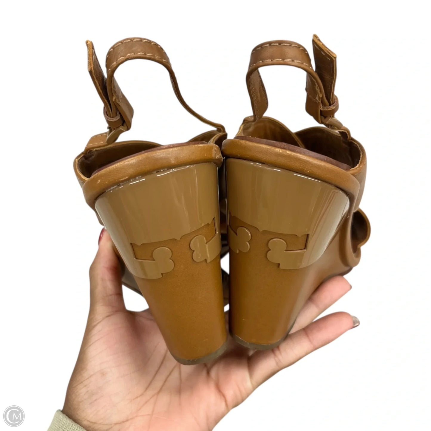 Sandals Designer By Tory Burch In Tan, Size: 6.5