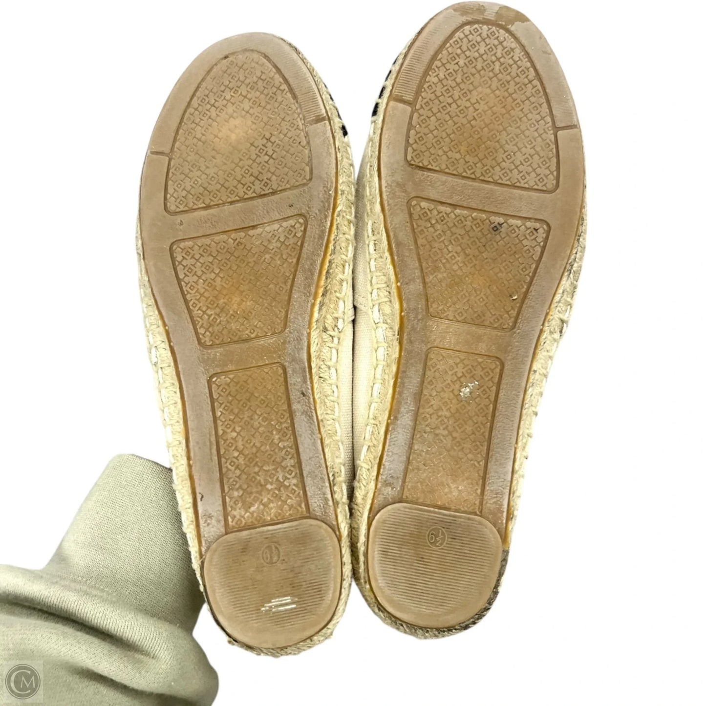 Shoes Designer By Tory Burch In Black & Cream, Size: 6.5