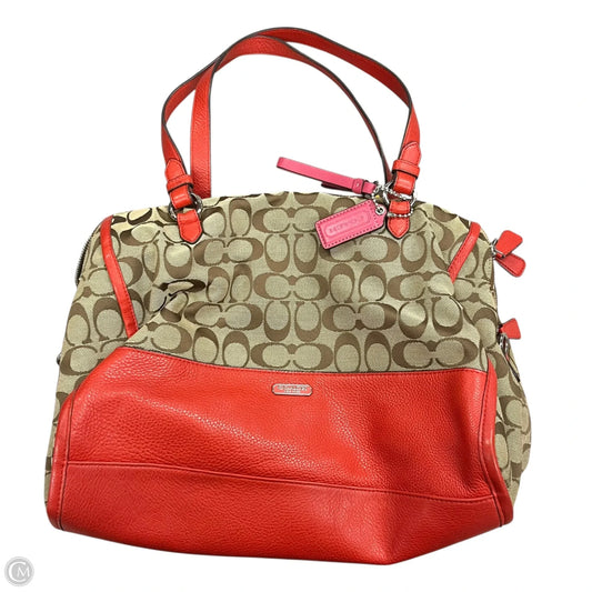 Handbag Designer By Coach, Size: Medium