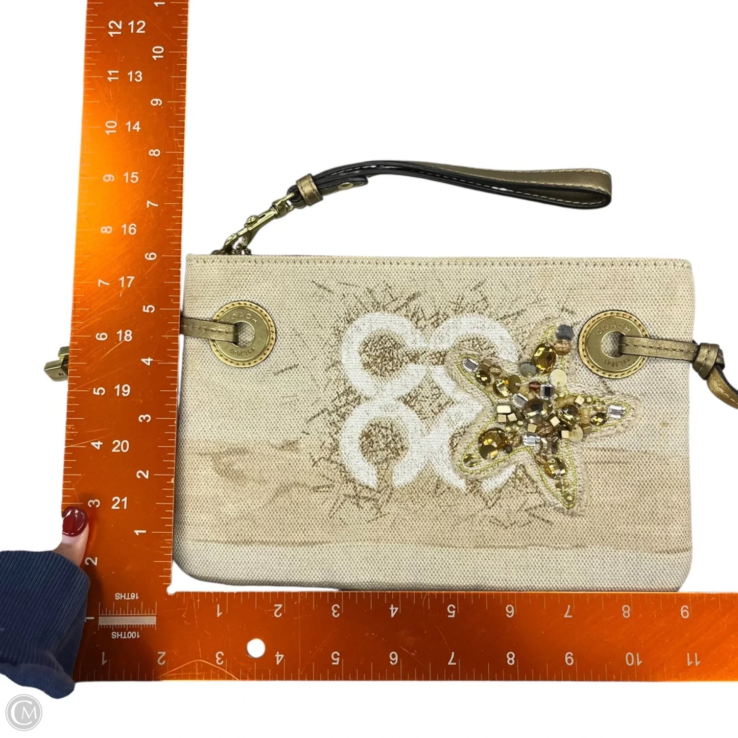 Wristlet Designer By Coach, Size: Medium