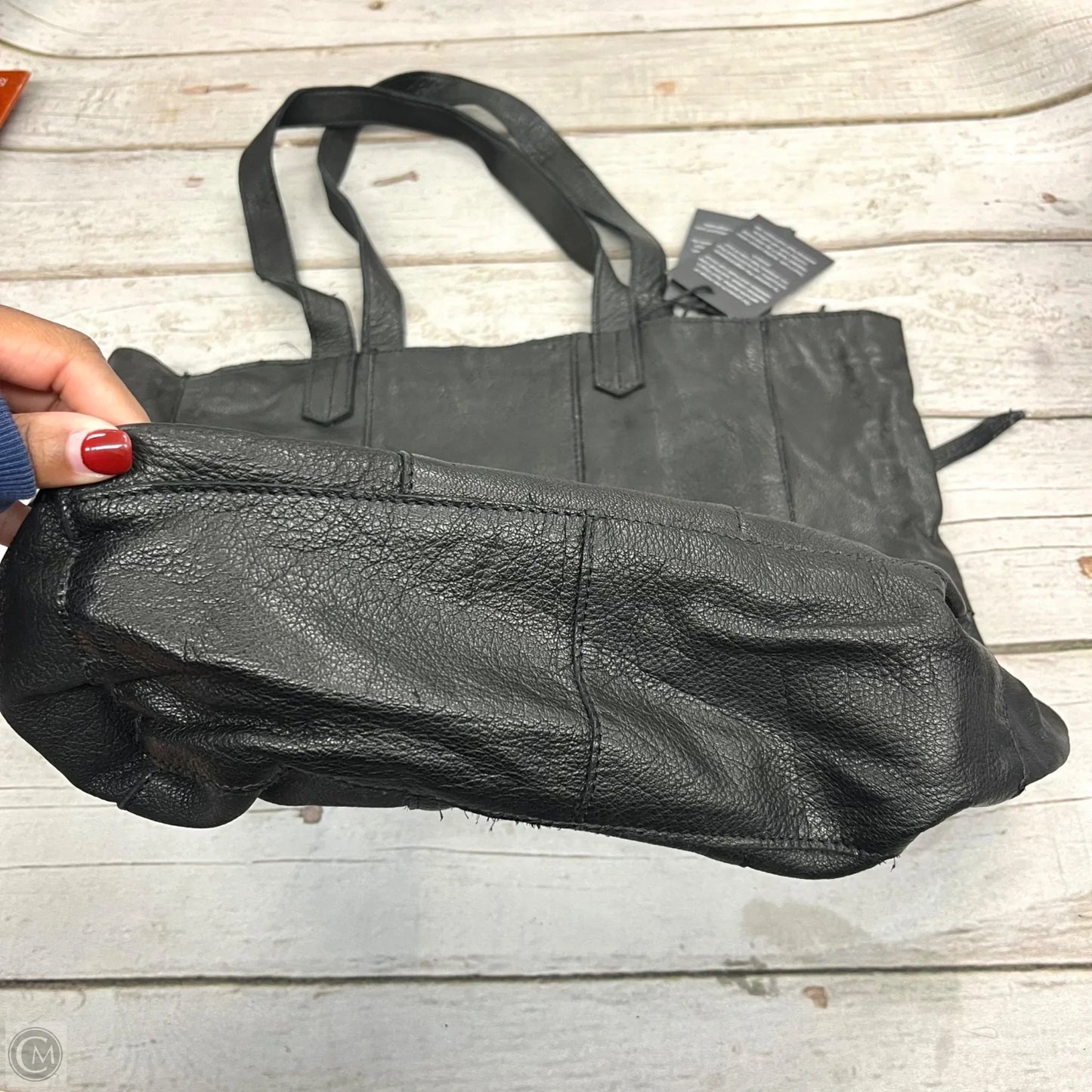 Handbag Leather By Day and Mood, Size: Medium