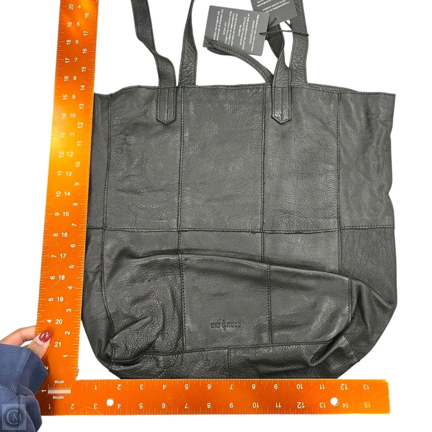 Handbag Leather By Day and Mood, Size: Medium