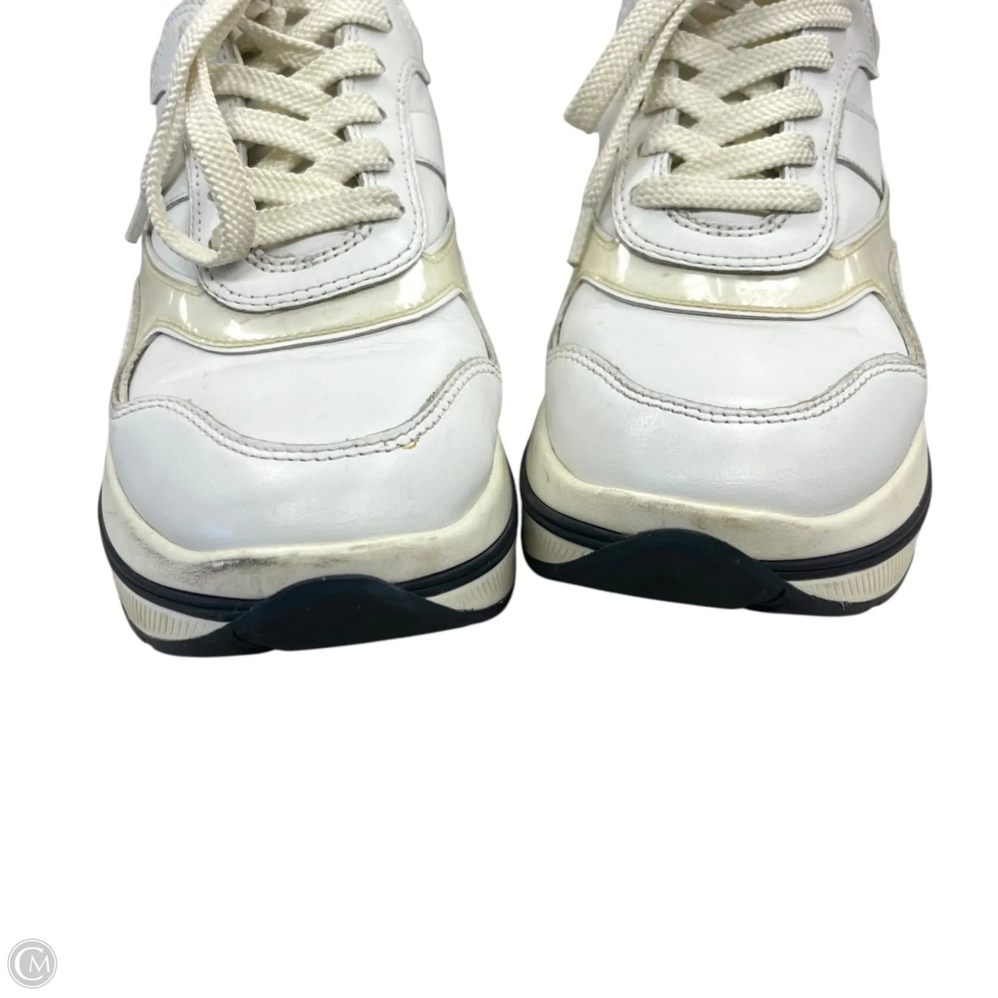 Shoes Designer By Tory Burch In Black & Cream, Size: 6.5