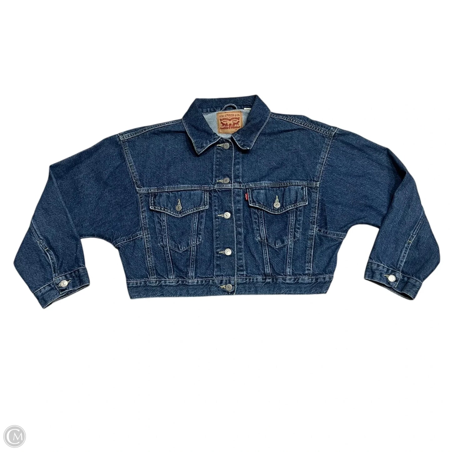 Jacket Denim By Levis In Blue, Size: M