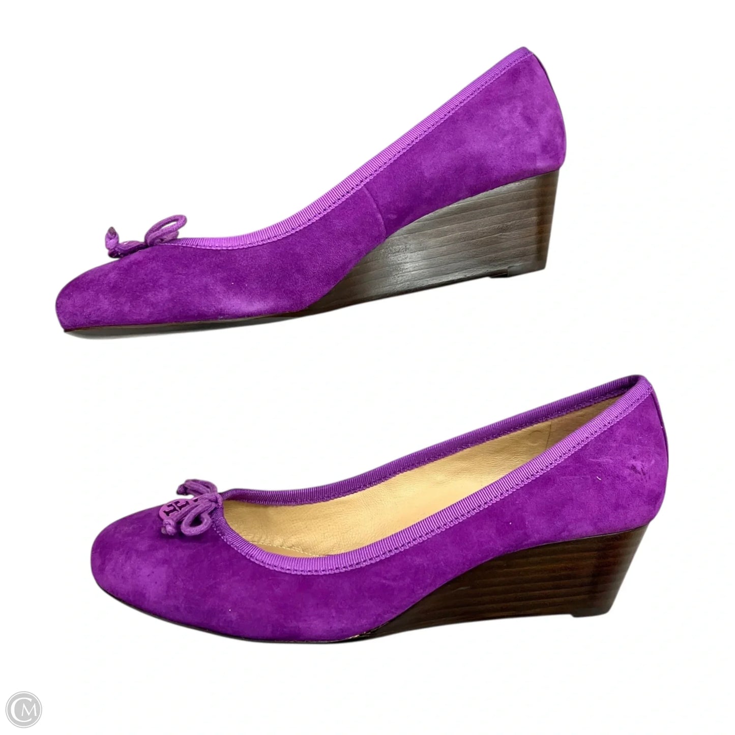 Shoes Designer By Tory Burch In Purple, Size: 7.5