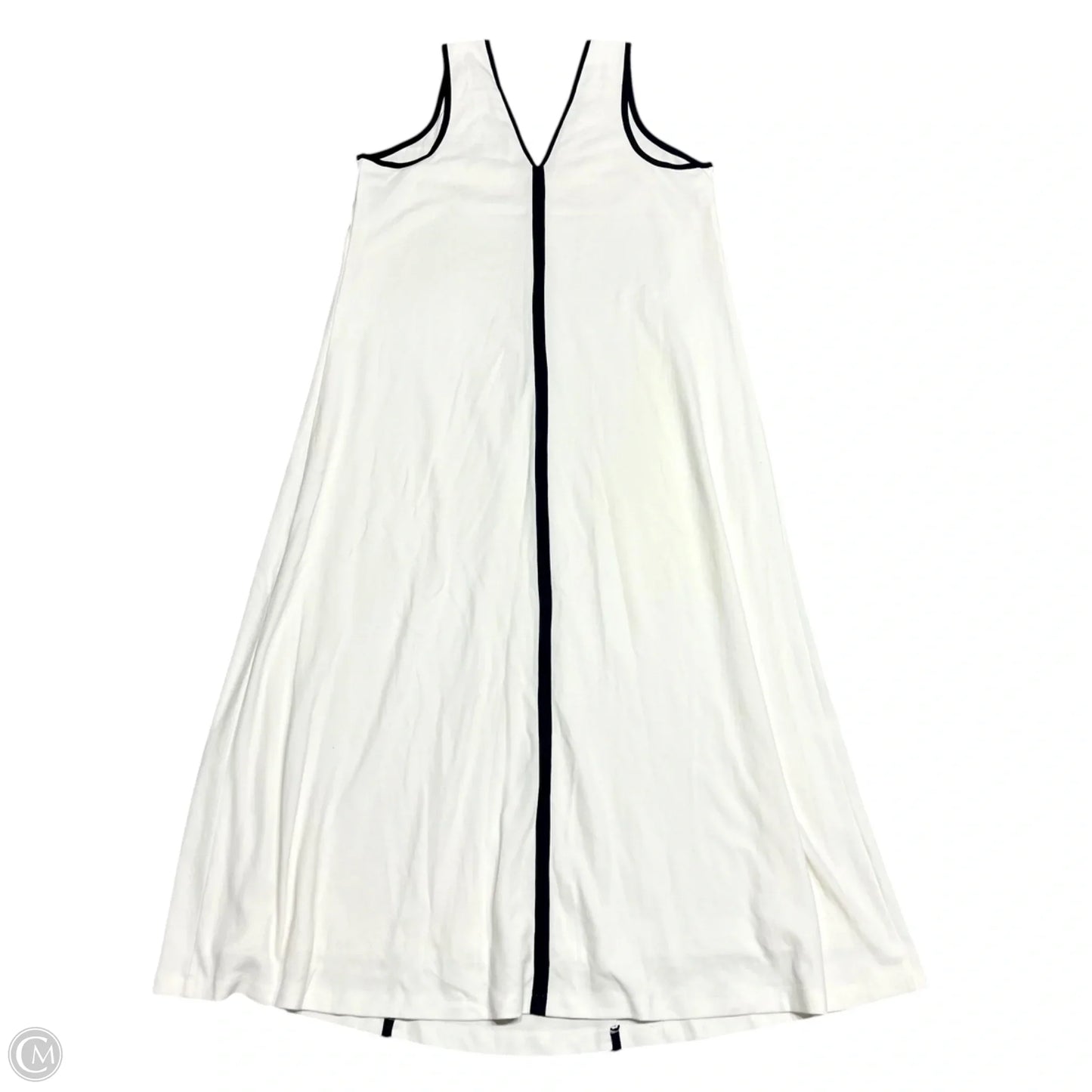 Dress Casual Maxi By Maeve In Black & Cream, Size: 1x