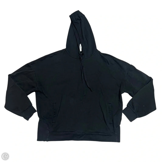 Sweatshirt Hoodie By Alo In Black, Size: L