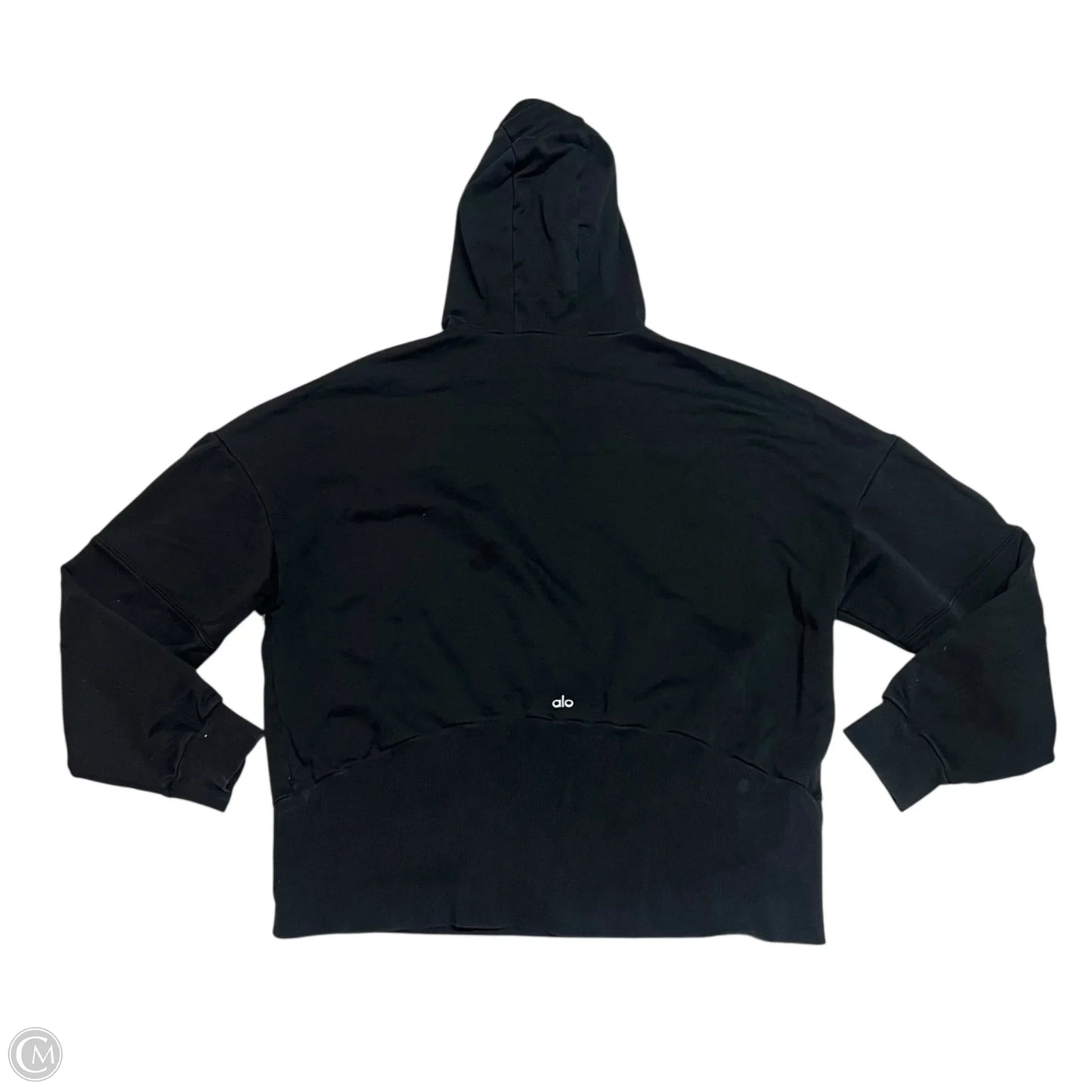 Sweatshirt Hoodie By Alo In Black, Size: L